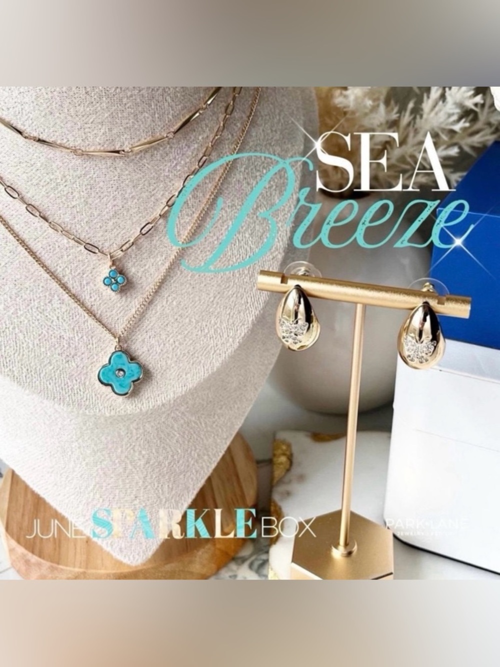 Park Lane “Sea Breeze” EarringsOnly! BNIB!! (premium sparkle box June 2025)